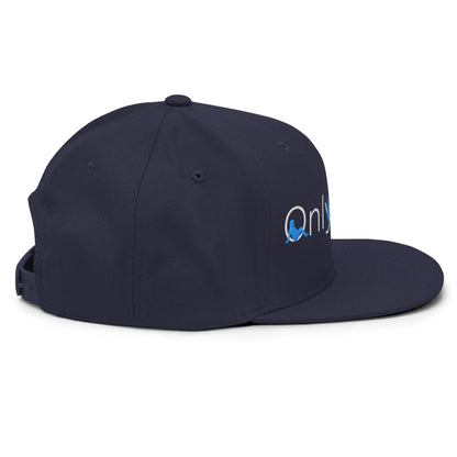 Only Dads Embroidered Flat Bill Brim Snapback Hat