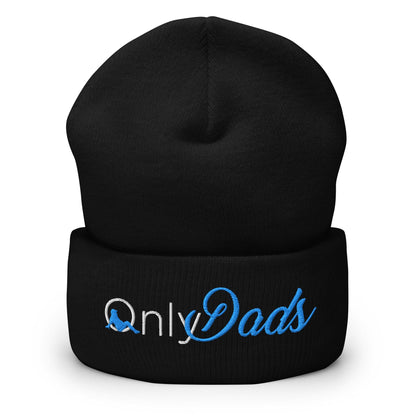 Only Dads Embroidered Knit Cuffed Beanie - Black