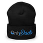 Only Dads Embroidered Knit Cuffed Beanie - Black
