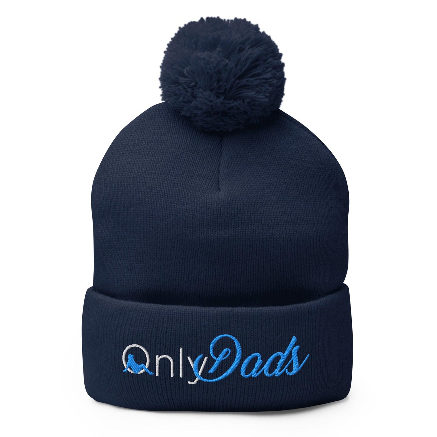 Only Dads Embroidered Knit Pom Beanie - Navy