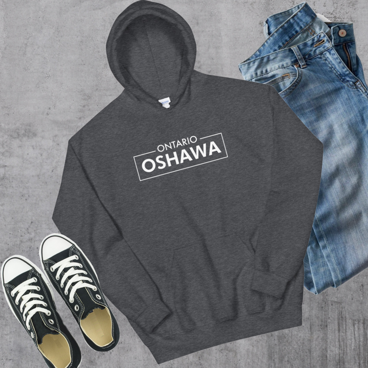 Oshawa Ontario Hoodie - Dark Heather / S