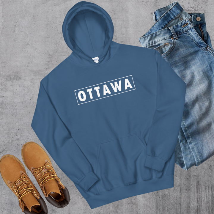 Ottawa Box Hoodie - Indigo Blue / S