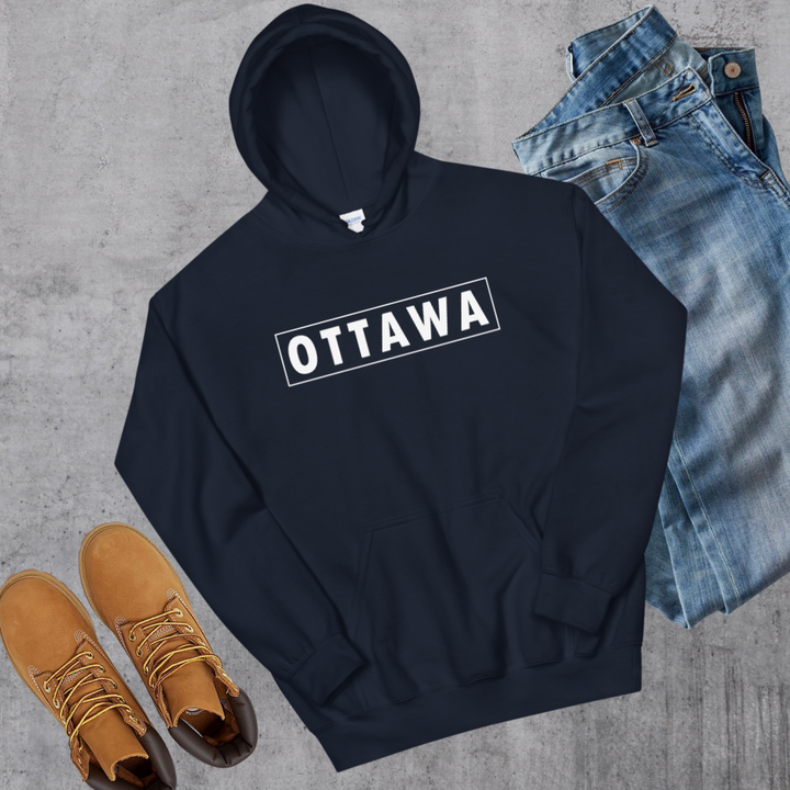 Ottawa Box Hoodie - Navy / S