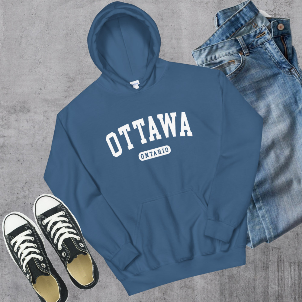 Ottawa College Hoodie - Indigo Blue / S