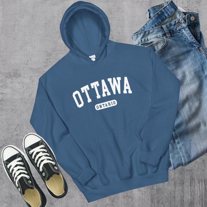 Ottawa College Hoodie - Indigo Blue / S