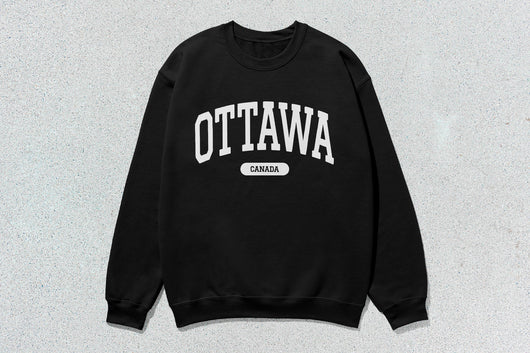 Ottawa - Unisex Heavy Blend™ Crewneck Sweatshirt - Black / Small - Sweatshirts & Hoodies