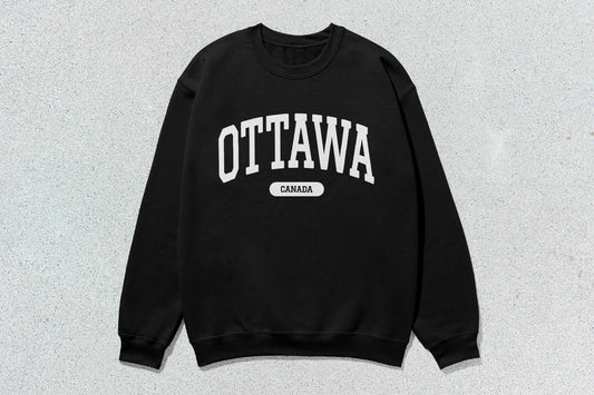 Ottawa - Unisex Heavy Blend™ Crewneck Sweatshirt - Black / Small - Sweatshirts & Hoodies