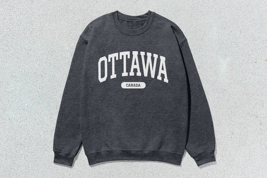 Ottawa - Unisex Heavy Blend™ Crewneck Sweatshirt - Charcoal Heather / Small - Sweatshirts & Hoodies