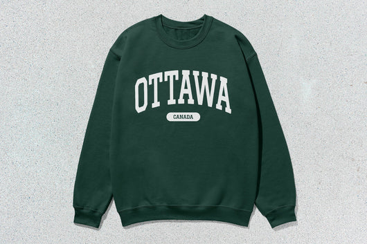 Ottawa - Unisex Heavy Blend™ Crewneck Sweatshirt - Green / Small - Sweatshirts & Hoodies
