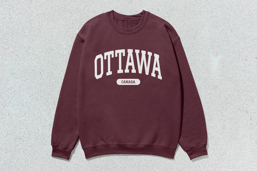Ottawa - Unisex Heavy Blend™ Crewneck Sweatshirt - Maroon / Small - Sweatshirts & Hoodies
