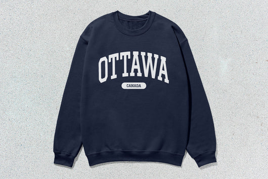 Ottawa - Unisex Heavy Blend™ Crewneck Sweatshirt - Navy / Small - Sweatshirts & Hoodies