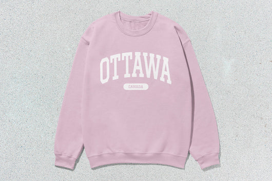 Ottawa - Unisex Heavy Blend™ Crewneck Sweatshirt - Pink / Small - Sweatshirts & Hoodies