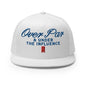 Over Par and Under the Influence Flat Bill Brim Trucker Hat - White - Headwear