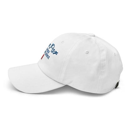 Over Par and Under the Influence Golf Dad Hat - White - Headwear