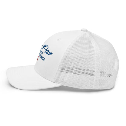 Over Par and Under the Influence Retro Trucker Hat - White - Headwear