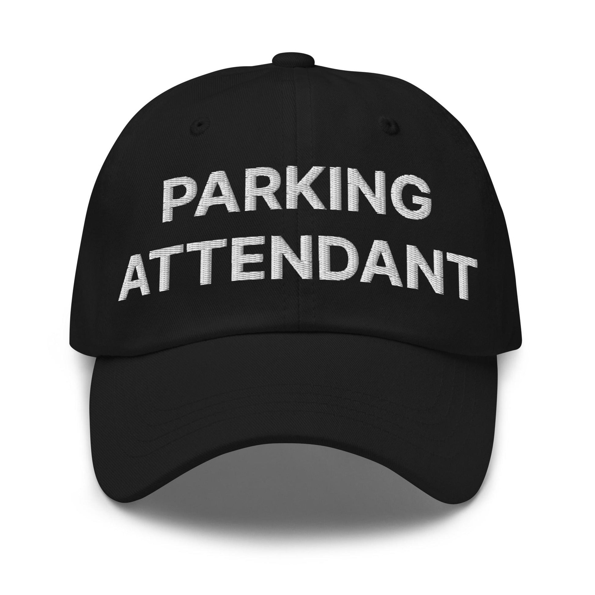 Parking Attendant Uniform Work Embroidered Dad Hat - Black