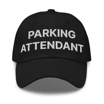 Parking Attendant Uniform Work Embroidered Dad Hat - Black