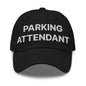 Parking Attendant Uniform Work Embroidered Dad Hat - Black