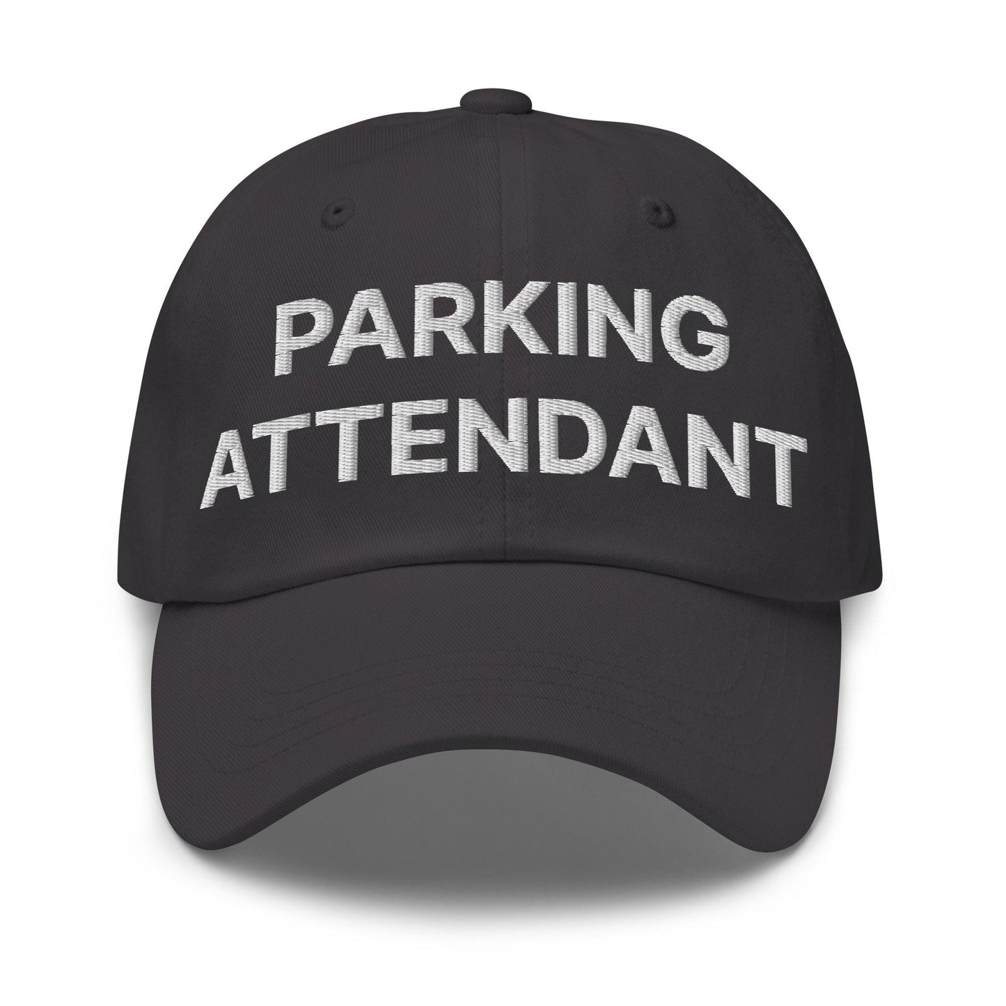 Parking Attendant Uniform Work Embroidered Dad Hat - Dark Grey