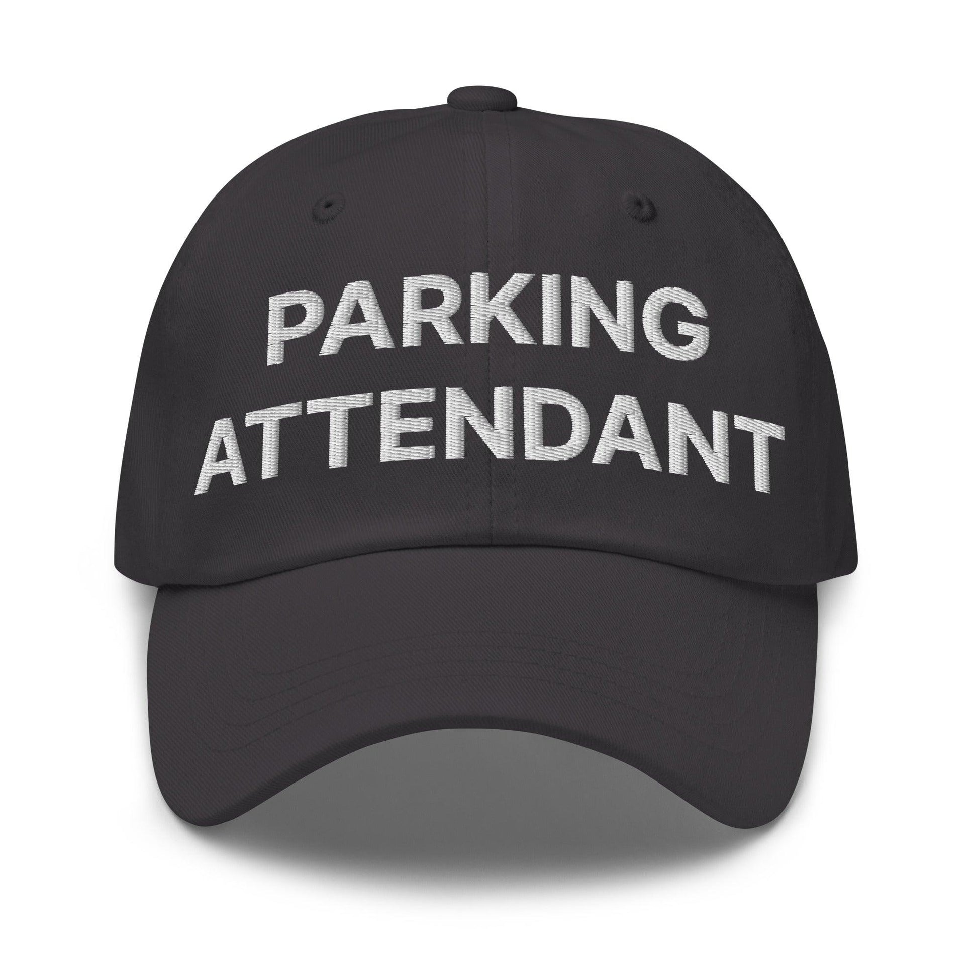 Parking Attendant Uniform Work Embroidered Dad Hat - Dark Grey