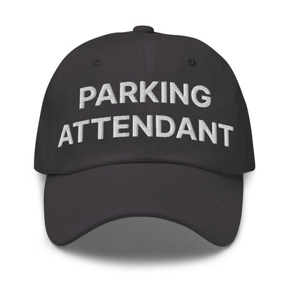 Parking Attendant Uniform Work Embroidered Dad Hat - Dark Grey