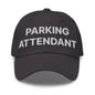 Parking Attendant Uniform Work Embroidered Dad Hat - Dark Grey