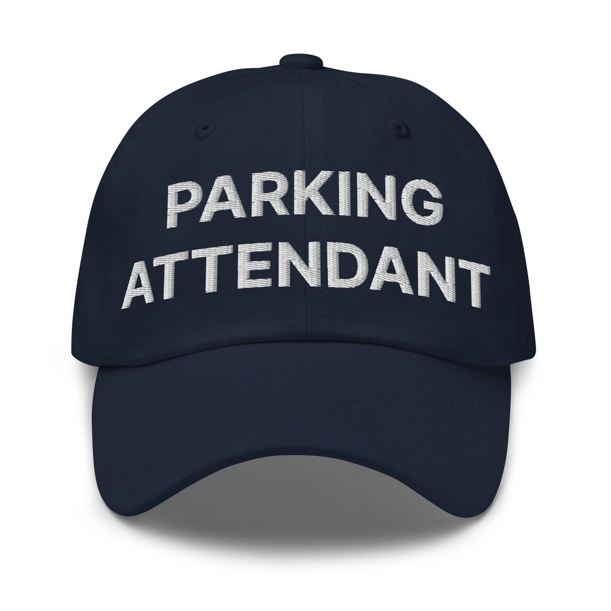 Parking Attendant Uniform Work Embroidered Dad Hat - Navy
