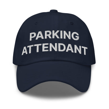Parking Attendant Uniform Work Embroidered Dad Hat - Navy