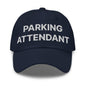 Parking Attendant Uniform Work Embroidered Dad Hat - Navy