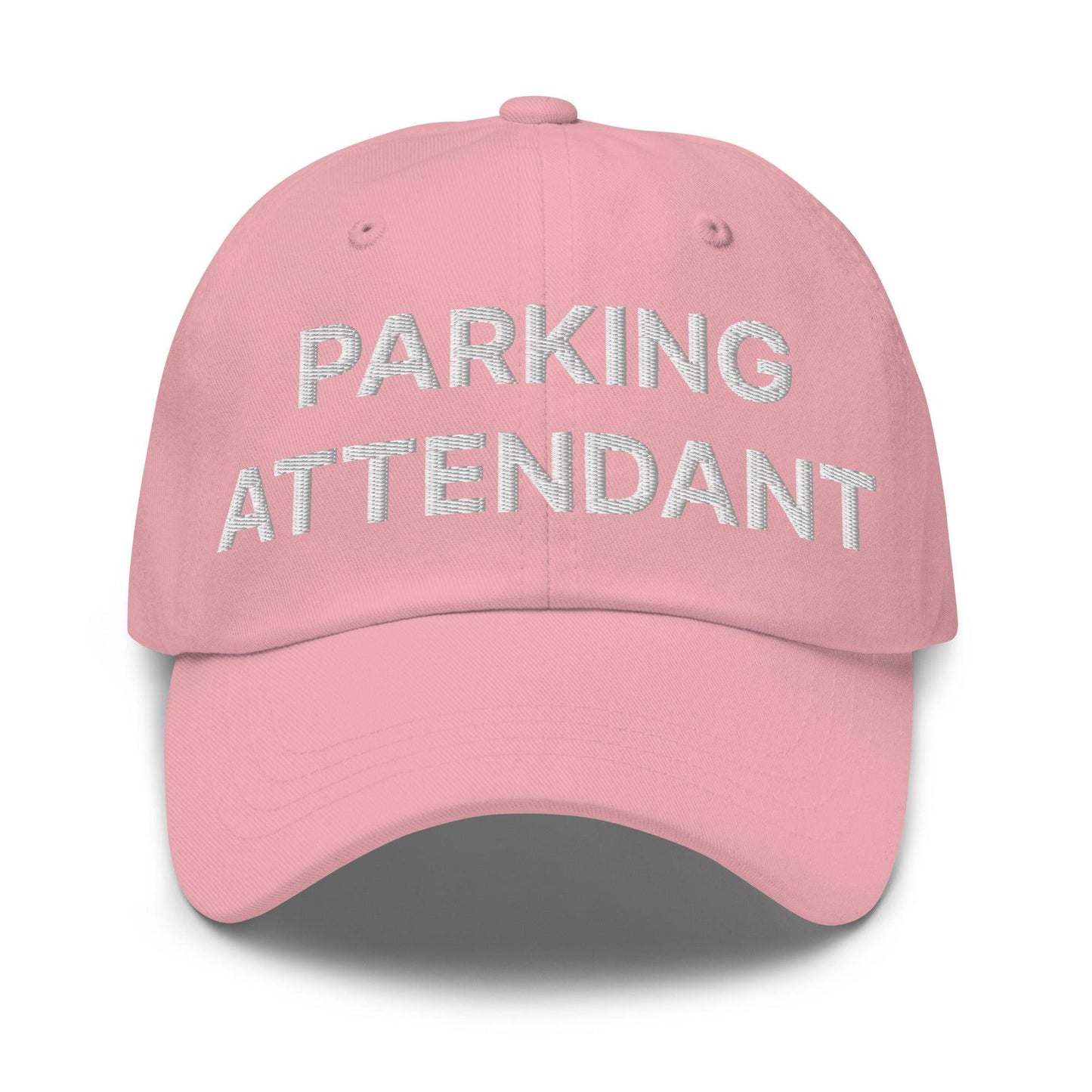 Parking Attendant Uniform Work Embroidered Dad Hat - Pink
