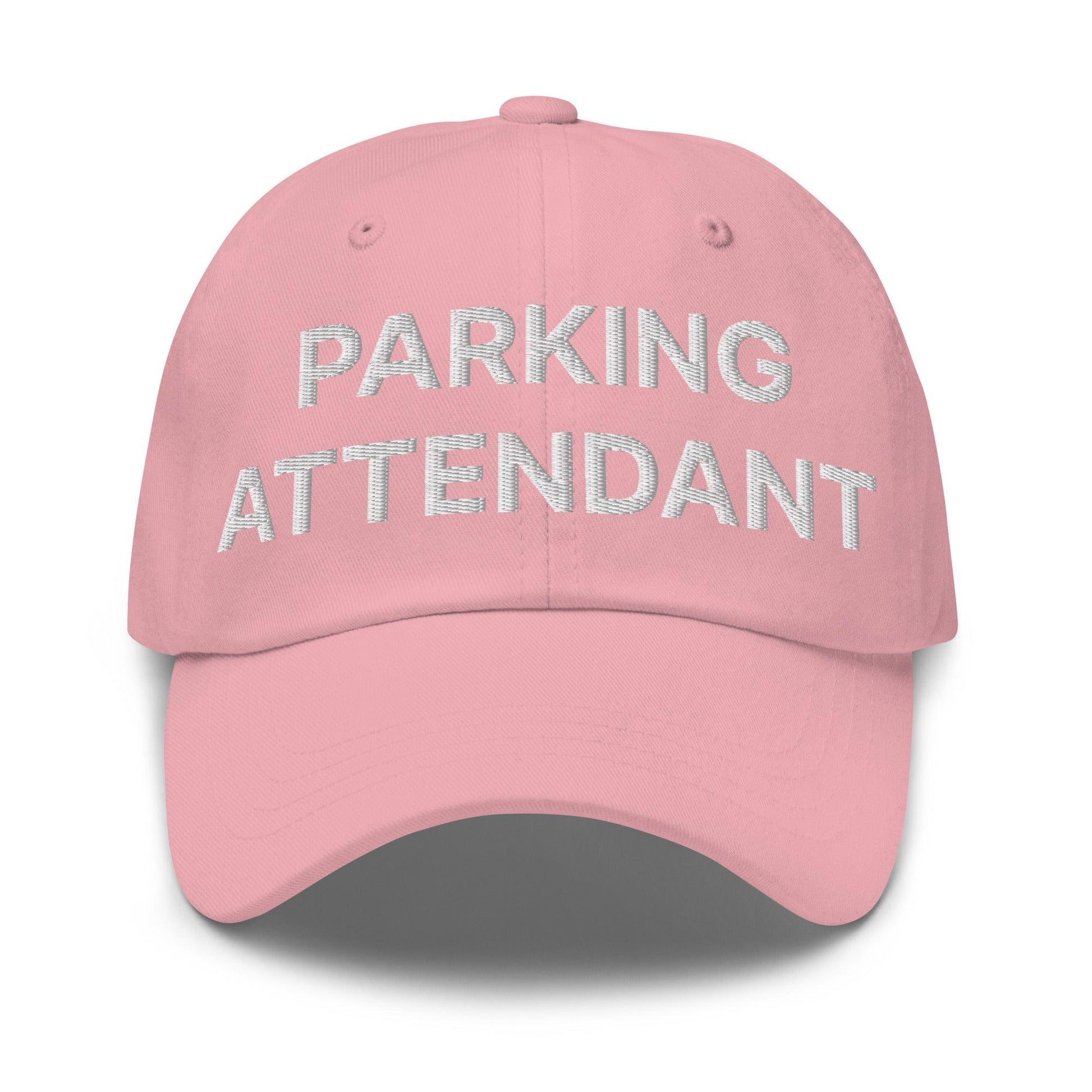 Parking Attendant Uniform Work Embroidered Dad Hat - Pink