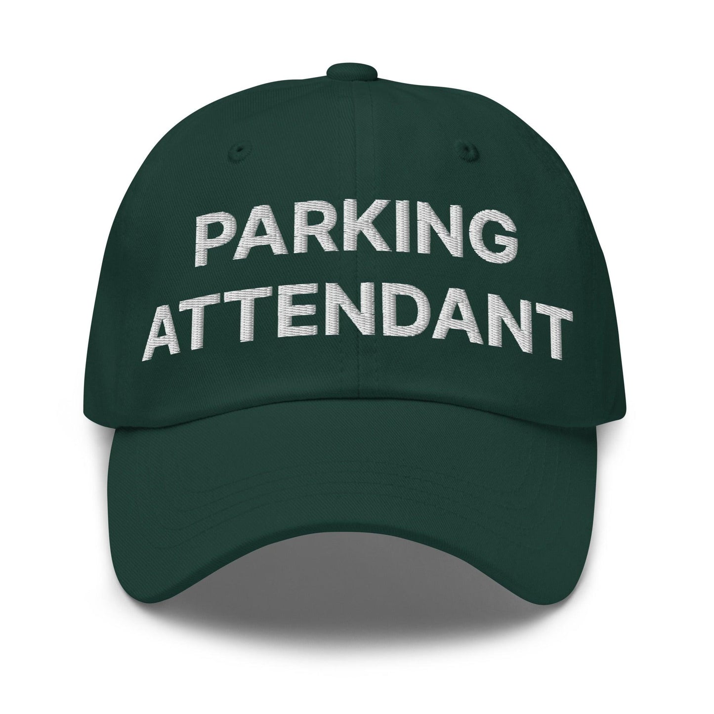 Parking Attendant Uniform Work Embroidered Dad Hat - Spruce