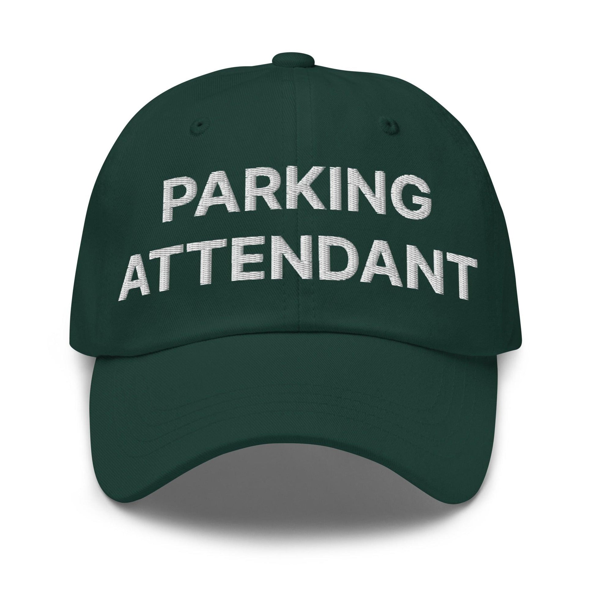 Parking Attendant Uniform Work Embroidered Dad Hat - Spruce