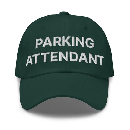 Parking Attendant Uniform Work Embroidered Dad Hat - Spruce
