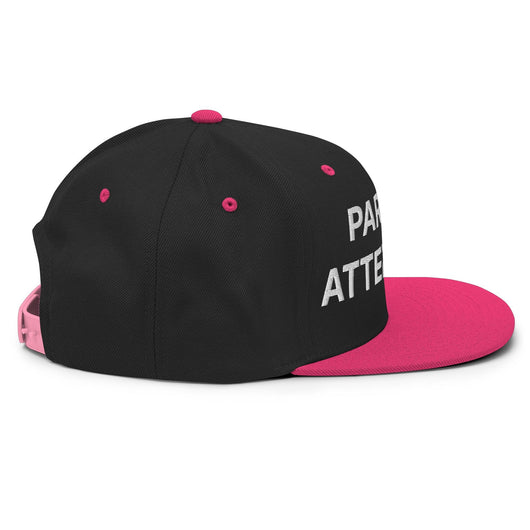 Parking Attendant Uniform Work Embroidered Flat Bill Brim Snapback Hat