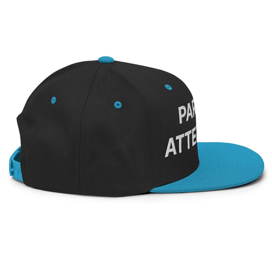 Parking Attendant Uniform Work Embroidered Flat Bill Brim Snapback Hat