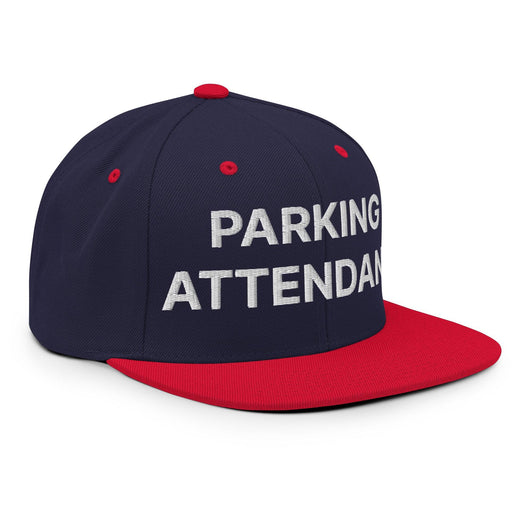 Parking Attendant Uniform Work Embroidered Flat Bill Brim Snapback Hat