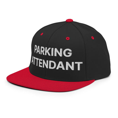 Parking Attendant Uniform Work Embroidered Flat Bill Brim Snapback Hat