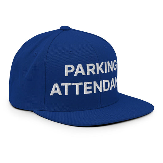 Parking Attendant Uniform Work Embroidered Flat Bill Brim Snapback Hat