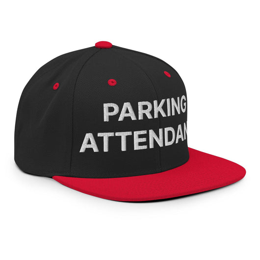 Parking Attendant Uniform Work Embroidered Flat Bill Brim Snapback Hat