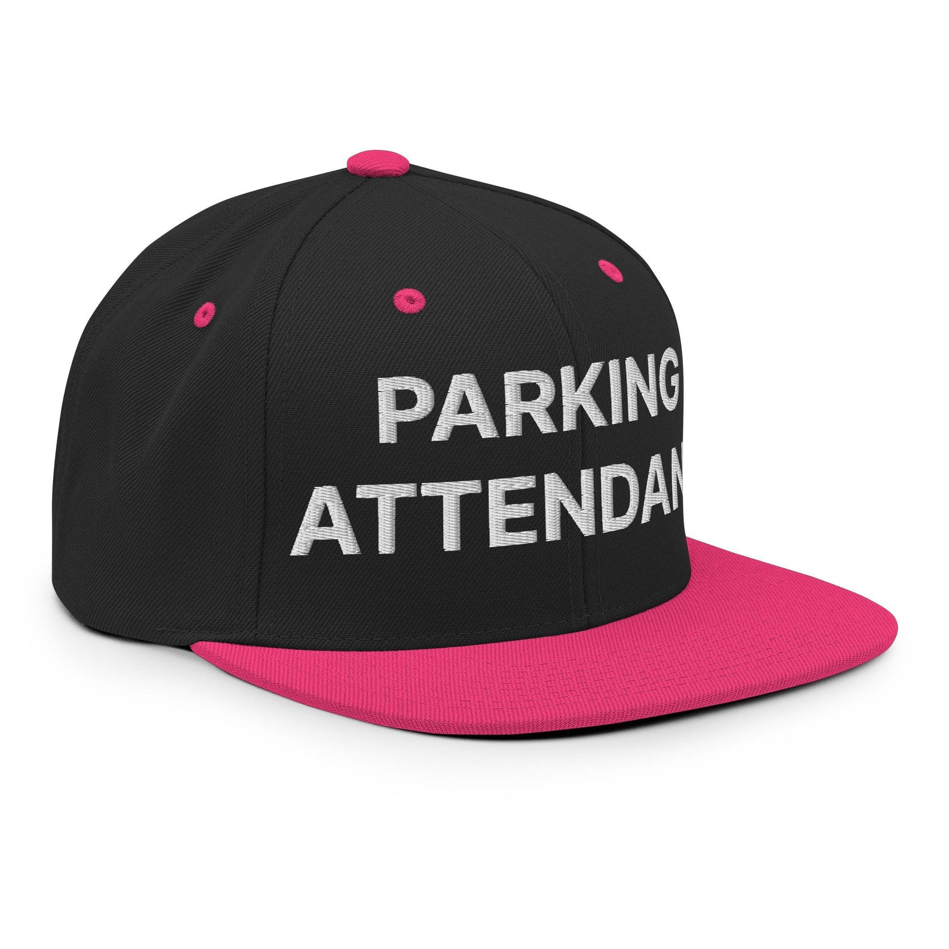 Parking Attendant Uniform Work Embroidered Flat Bill Brim Snapback Hat