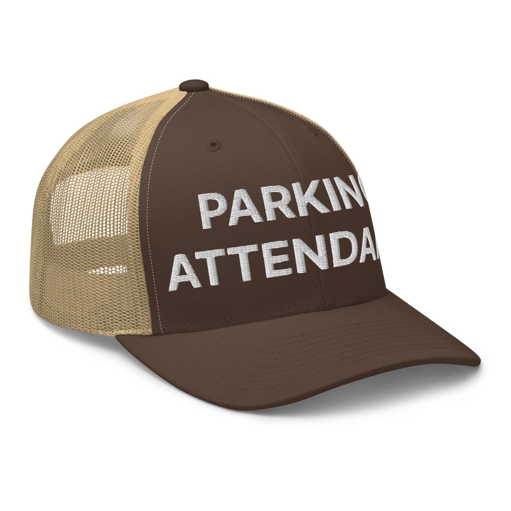 Parking Attendant Work Block Embroidered Mesh Trucker Hat