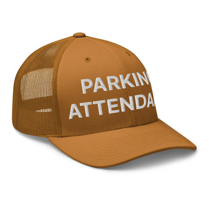 Parking Attendant Work Block Embroidered Mesh Trucker Hat