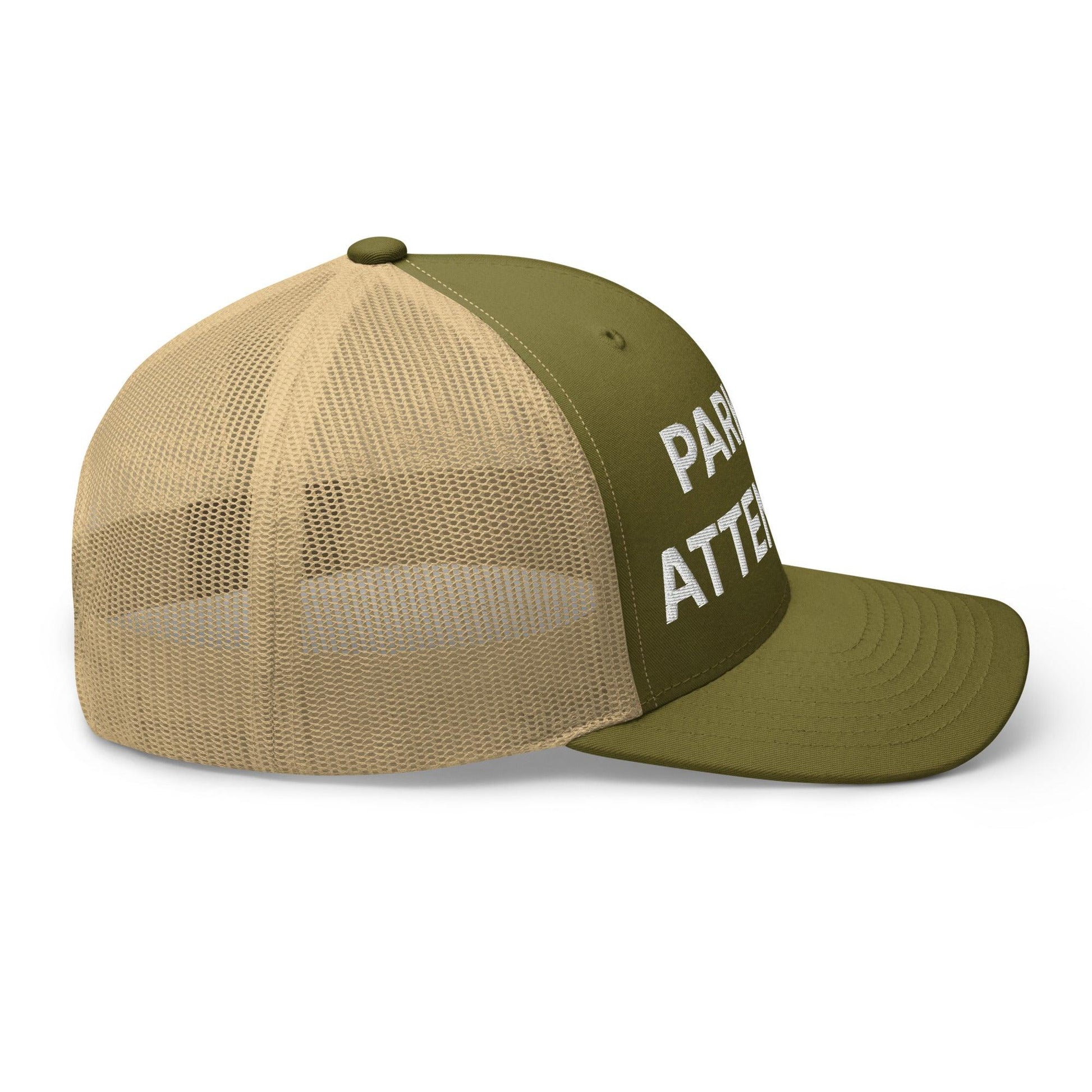 Parking Attendant Work Block Embroidered Mesh Trucker Hat