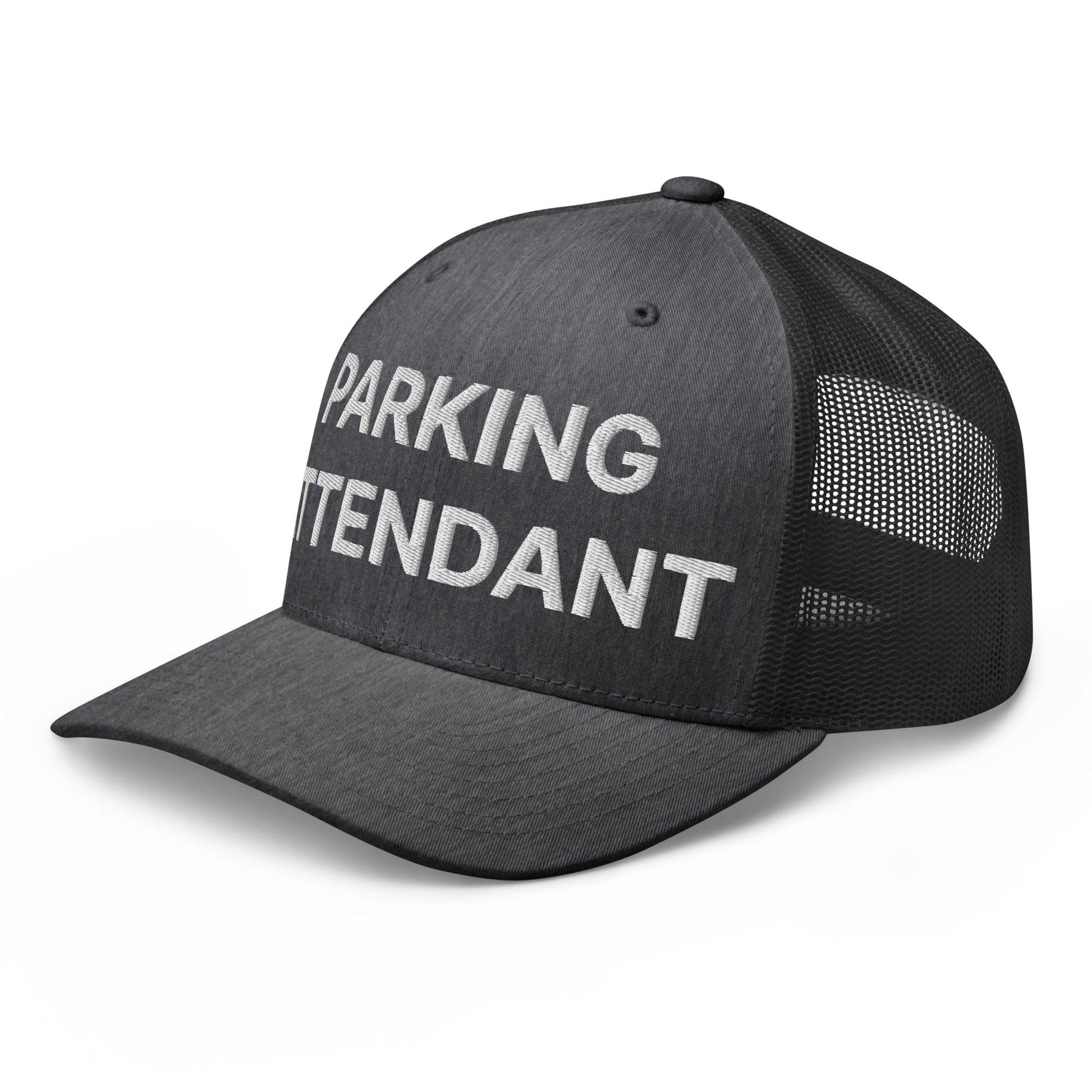 Parking Attendant Work Block Embroidered Mesh Trucker Hat