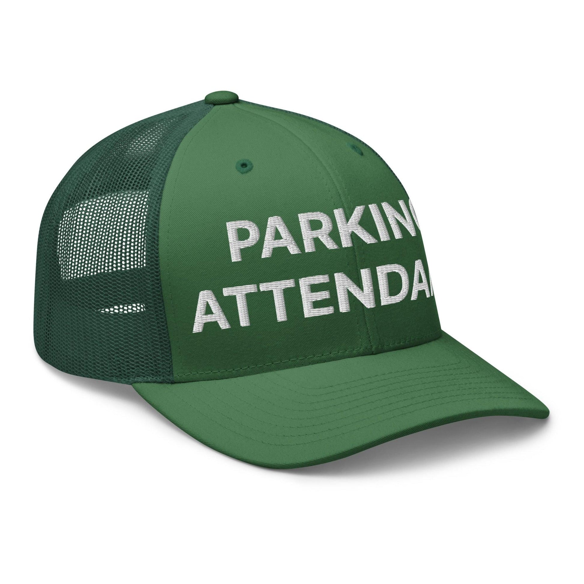 Parking Attendant Work Block Embroidered Mesh Trucker Hat