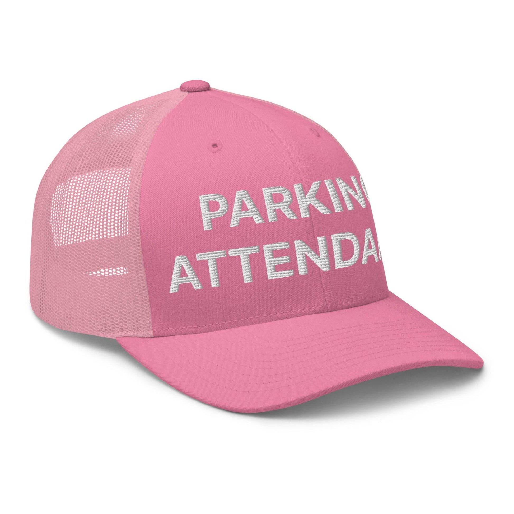 Parking Attendant Work Block Embroidered Mesh Trucker Hat