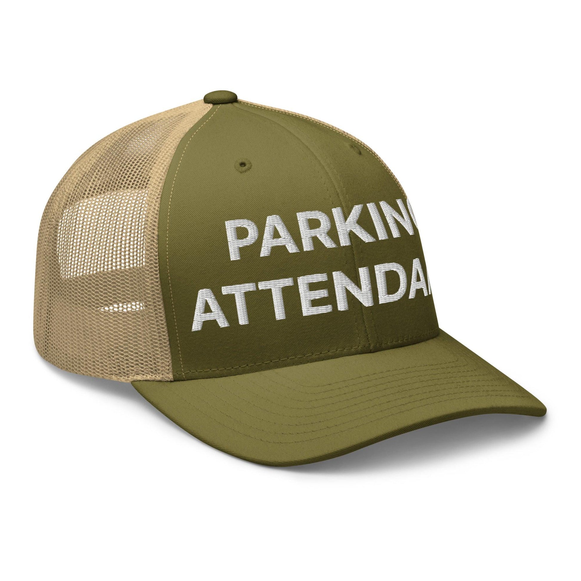 Parking Attendant Work Block Embroidered Mesh Trucker Hat
