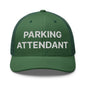 Parking Attendant Work Block Embroidered Mesh Trucker Hat - Evergreen