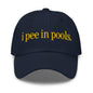 I Pee in Pools Embroidered Dad Hat - Navy